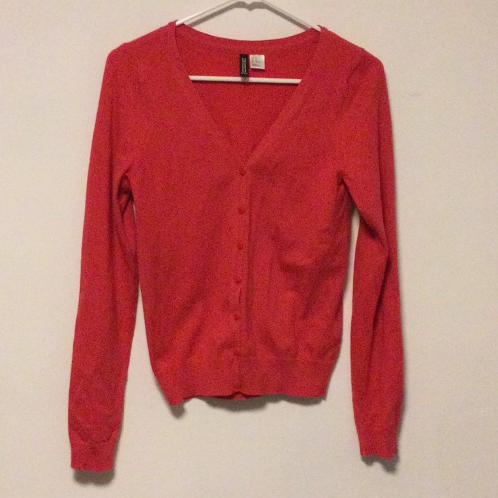 H&M V-neck, long-sleeve cardigan